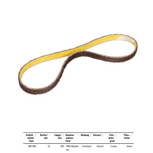 RESTPOSTEN NBF 800 Vliesband 10x330 mm braun coarse - Inhalt 5 Stk.