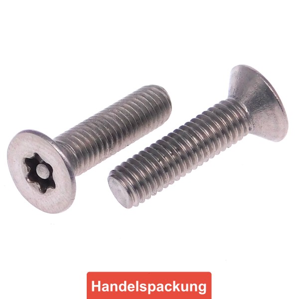 Senkkopf Sicherheitsschrauben (TX) PIN Edelstahl A2 - B2B