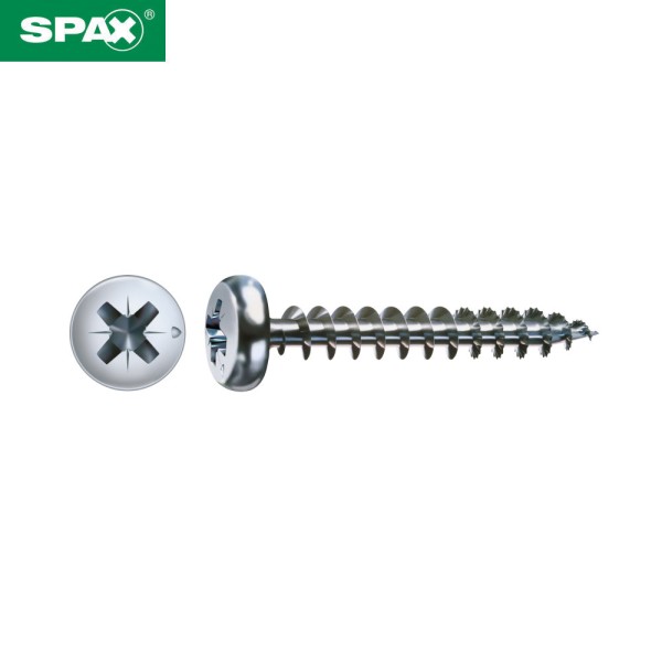 SPAX Universalschrauben mit 4CUT-Spitze Ruko Halbrundkopf Kreuzschlitz PZ WIROX - B2B