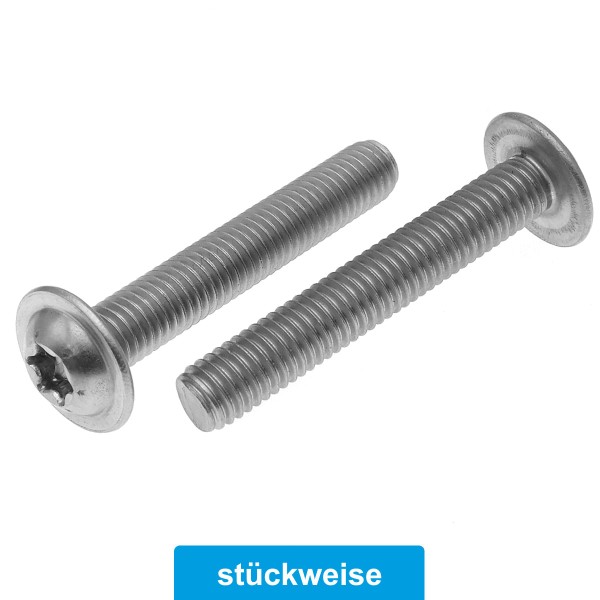 Flachkopfschraube Torx ISO 7380-2 Edelstahl A2