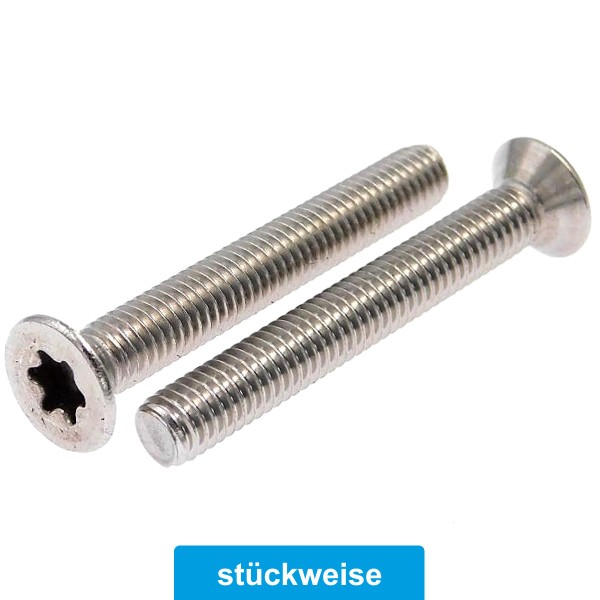 Senkkopfschrauben Torx Edelstahl A2 TX ISO 14581