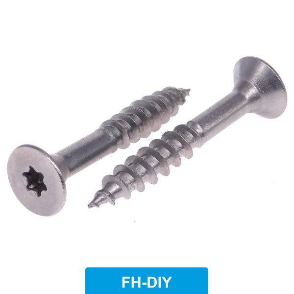 Spanplattenschrauben Torx Senkkopf Teilgewinde Edelstahl A2 - FH-DIY